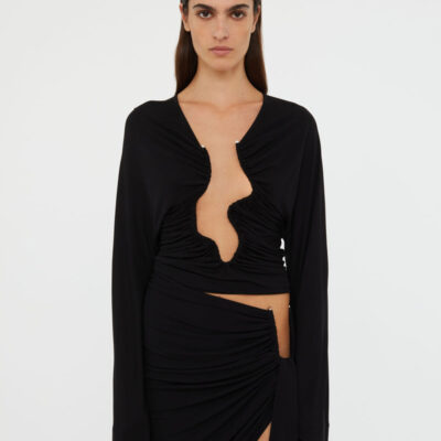 Christopher Esber Salacia Ruched Long Sleeve Top