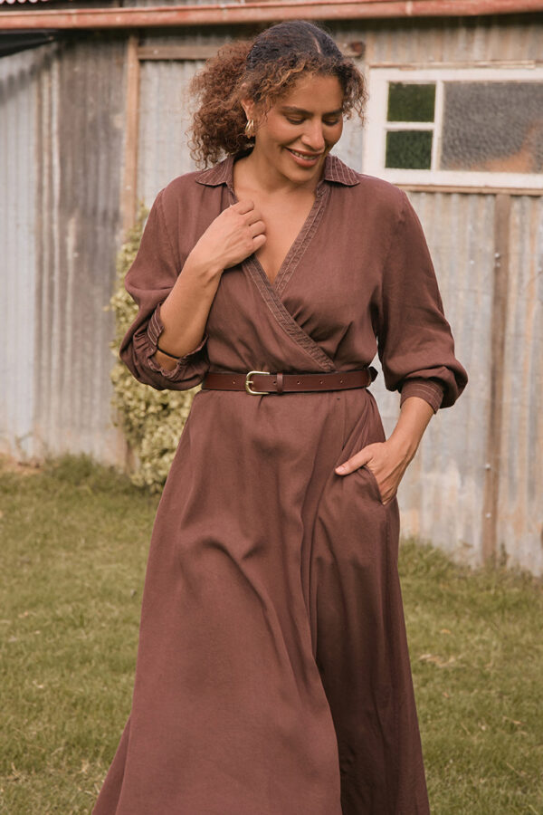 Adrift Wendy Tencel Wrap Dress