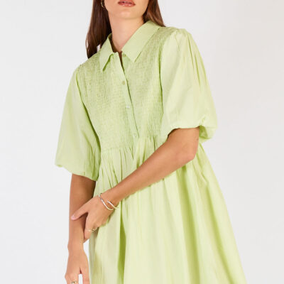 Cowgirl Surfer Pyke Shirred Mini Mint
