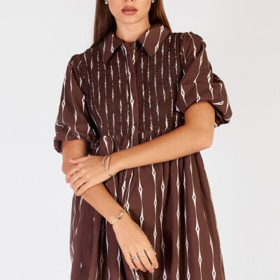 Cowgirl Surfer Taccia Shirred Mini Chocolate