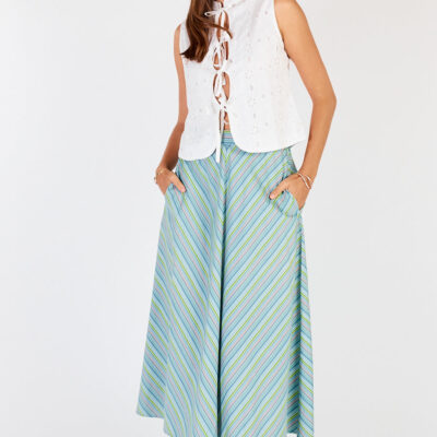 Cowgirl Surfer Pastille Skirt Blue