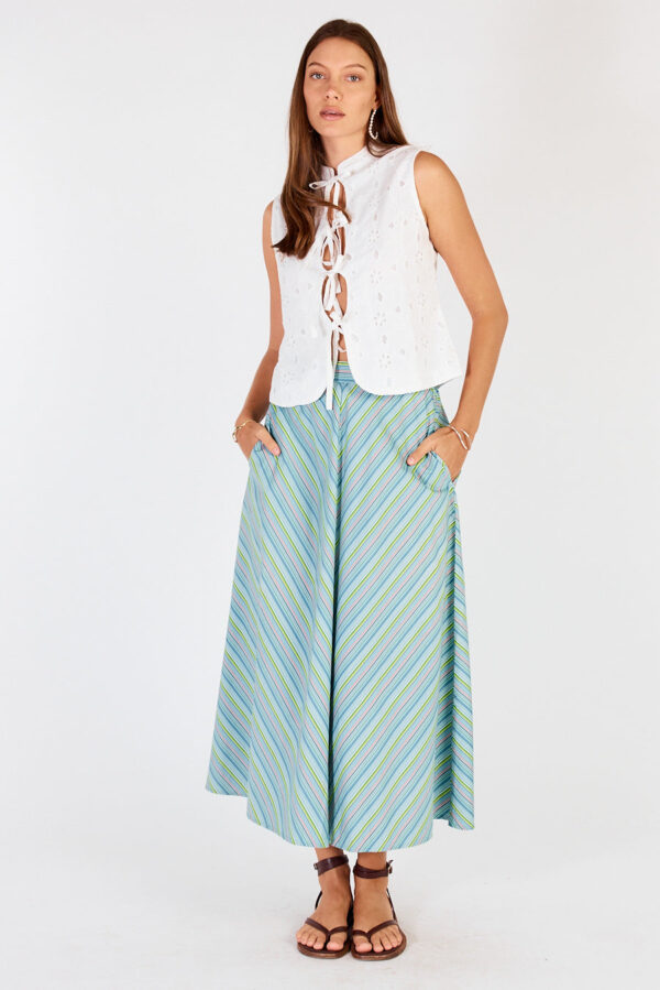 Cowgirl Surfer Pastille Skirt Blue