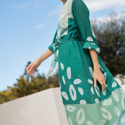 Itami Jonson L/S Dress Rapido Green