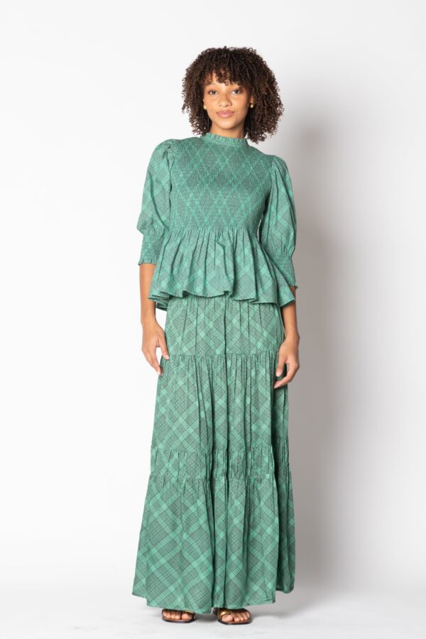 Itami Eden Skirt Tartan Green
