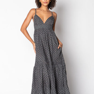 Itami Mariette Dress Lester Charcoal