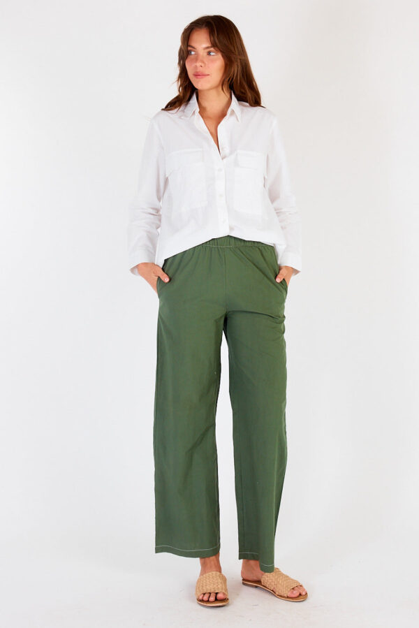 Itami Pamplone Contrast Pant Olive
