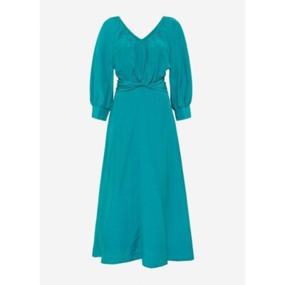 David Lawrence Aluna Linen Blend Dress