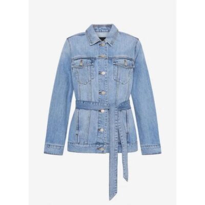 David Lawrence Aspen Belted Denim Jacket