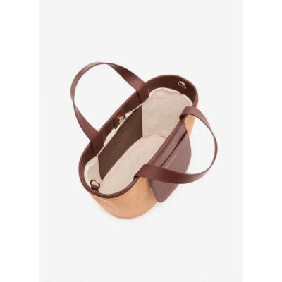 David Lawrence Menzia Raffia Tote Bag
