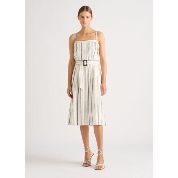 David Lawrence Annora Sleeveless Linen Dress