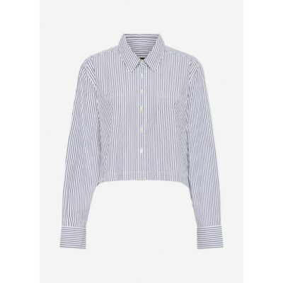 David Lawrence Mireya Cropped Stripe Shirt