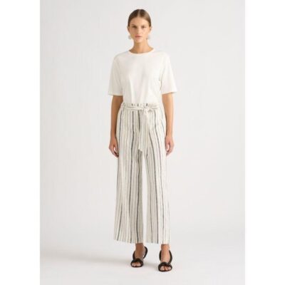 David Lawrence Annora Wide Leg Linen Pant