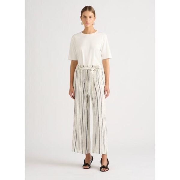 David Lawrence Annora Wide Leg Linen Pant