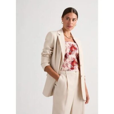 David Lawrence Lucille Wool Blend Blazer