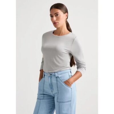 David Lawrence Betsy Long Sleeve Bamboo Top