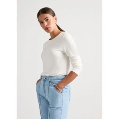 David Lawrence Betsy Long Sleeve Bamboo Top