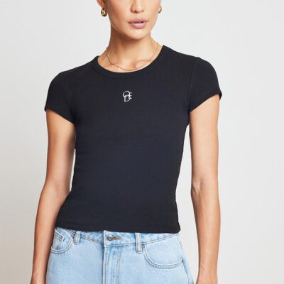 Ode Codi Short Sleeve Tee Onyx