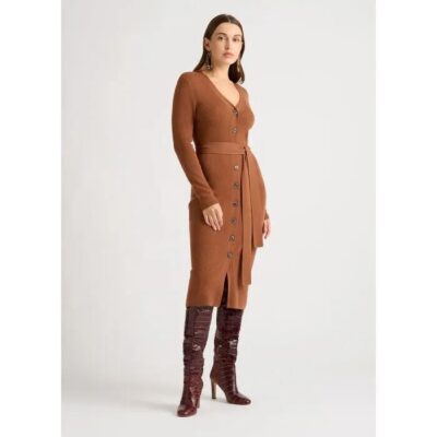 David Lawrence Keiran Knitted Merino Dress