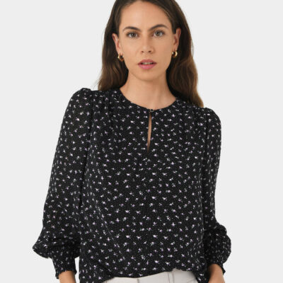 FORCAST Jana Round Neck Blouse