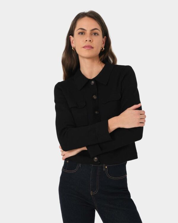 FORCAST Willow Collar Cardigan