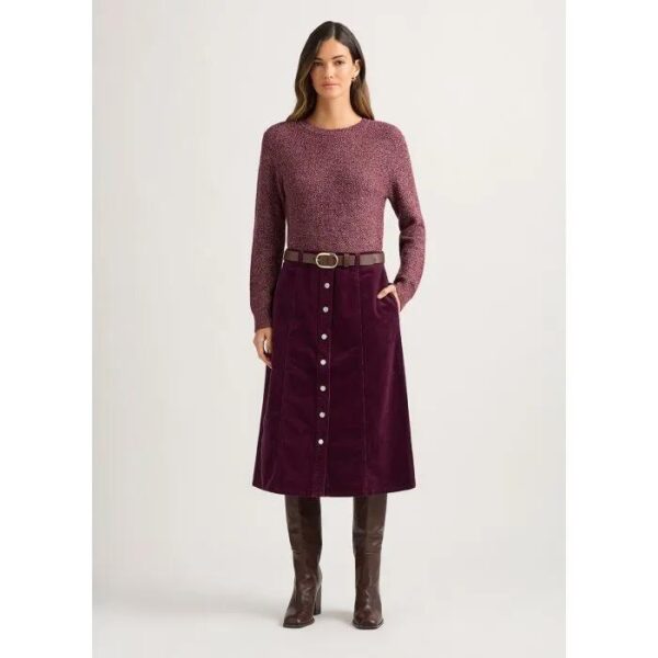 David Lawrence Cove Corduroy Midi Skirt