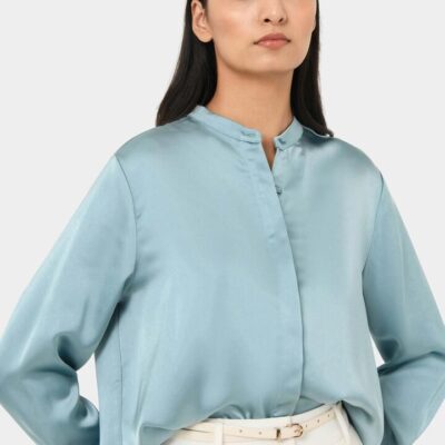 FORCAST Maira Stand Collar Blouse