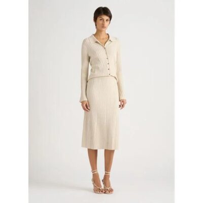 David Lawrence Eula Sparkle Knit Skirt