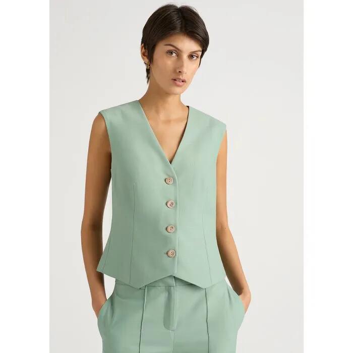 David Lawrence Hugo Wool Blend Vest - Miss Nelly