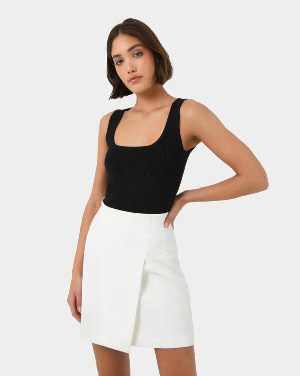FORCAST Vivi Rib Knit Tank Top