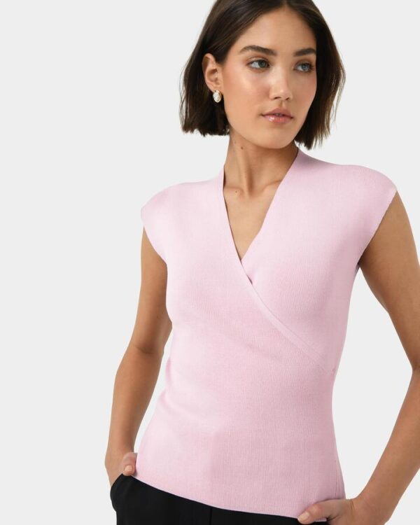 FORCAST Ani Wrap Knit Top