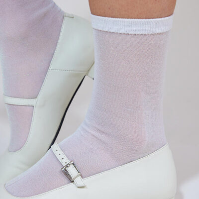 Stylerunner Sparkle Sock Bright White