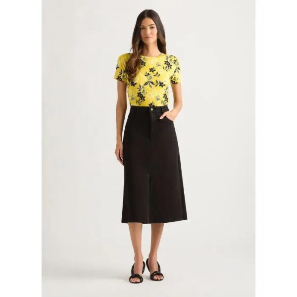 David Lawrence Campari Denim Skirt