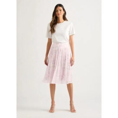 David Lawrence Viviana Floral Midi Skirt