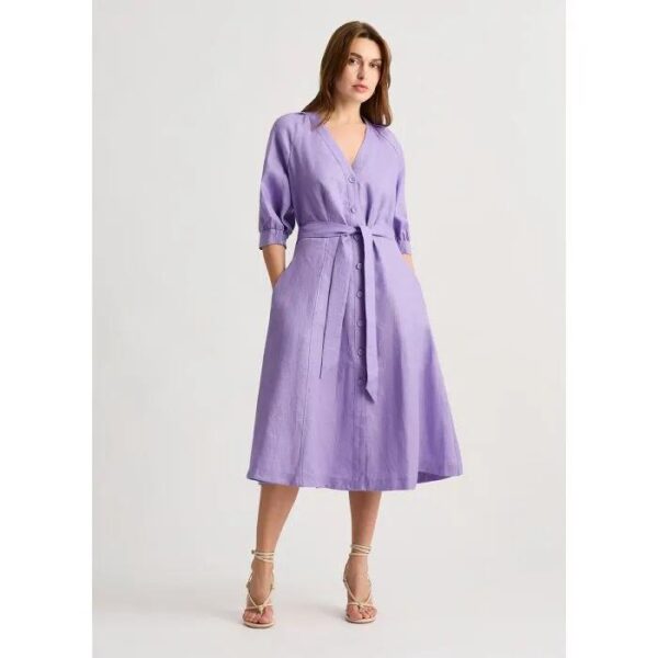David Lawrence Astra Linen Dress