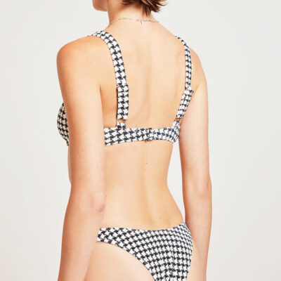 Elce Escape Cheeky Bikini Bottom Houndstooth