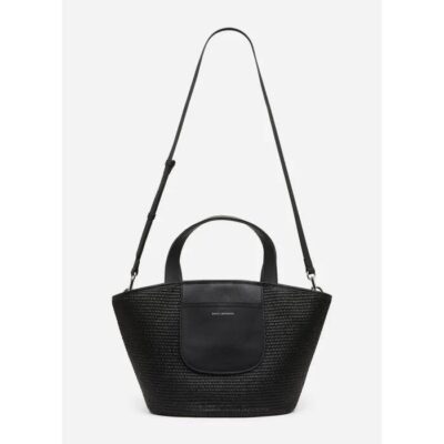 David Lawrence Menzia Raffia Tote Bag