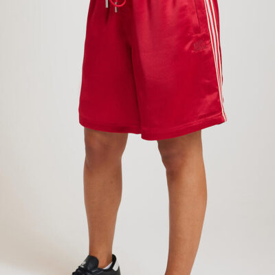 Something Very Special Satin Geo Basketball Short Red