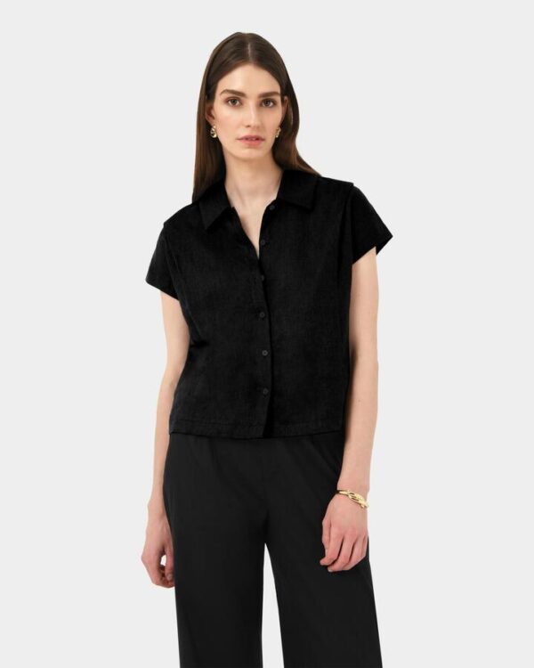 FORCAST Ami Linen Collar Shirt