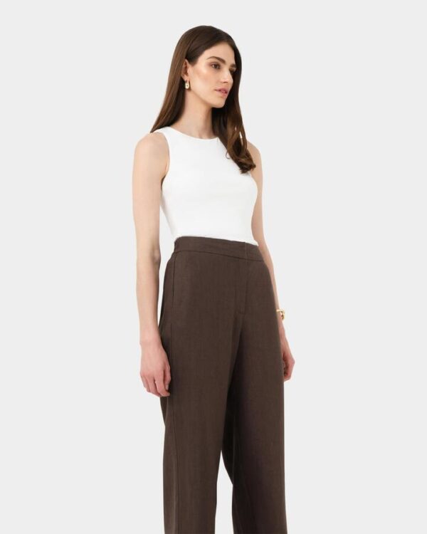 FORCAST Ami Wide Leg Linen Pants