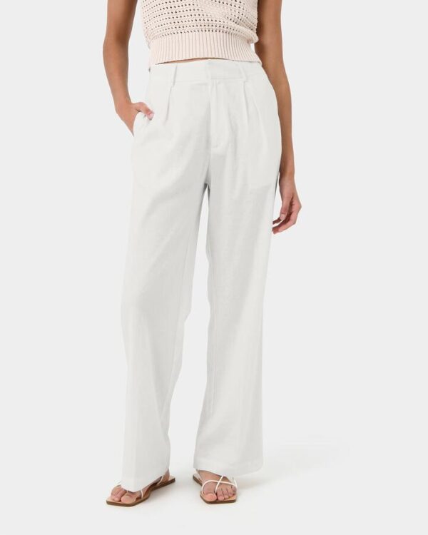 FORCAST Perry Linen Tailored Pants