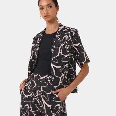 FORCAST Pip Linen Blend Shirt
