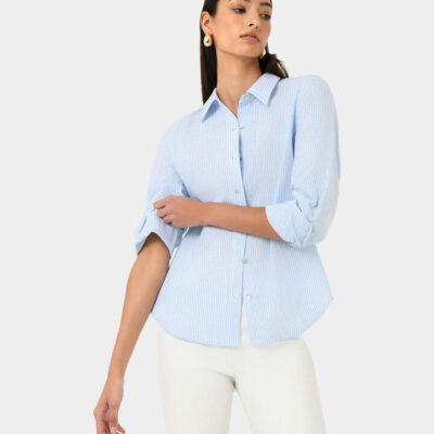 FORCAST Sam Linen Relaxed Shirt