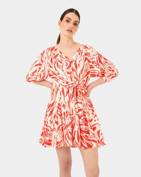 FORCAST Vienna V-neck Tie Dress