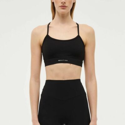 P.E Nation Signature Sports Bra Black