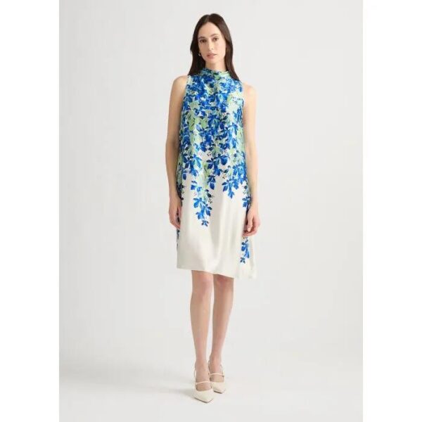David Lawrence Fiorella Sleeveless Floral Mini Shift Dress
