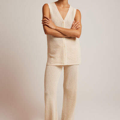 Ode Miley Crochet Pant Natural