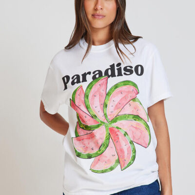 Maku The Label Watermelon Tee White