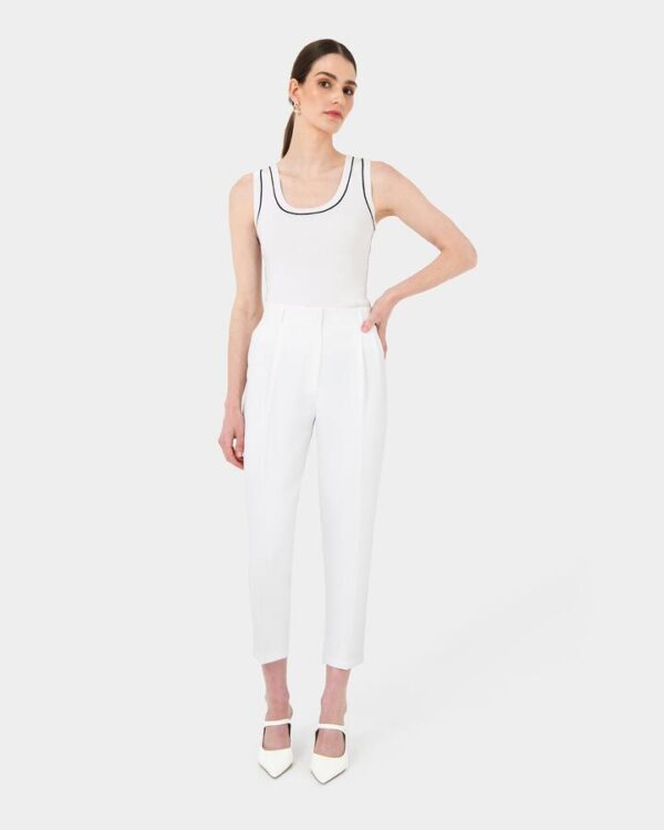 FORCAST Gloria Contrast Knit Top