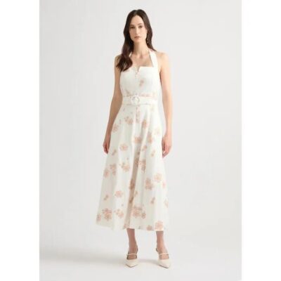 David Lawrence Maisie Embroidered Linen Dress