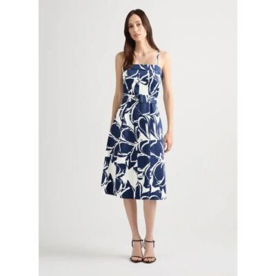 David Lawrence Avalie Cotton Midi Dress